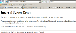 internal server error