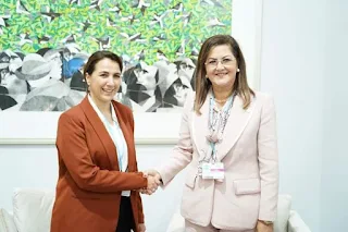 هالة السعيد تلتقي وزيرة التغير المناخي والبيئة بدولة الإمارات لبحث تعزيز سبل التعاون