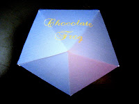 pentagonal chocolate frog box