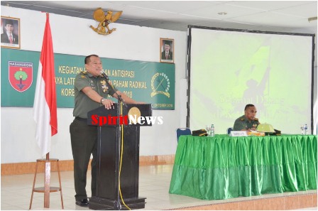 Danrem di Wakili Kasrem 141/Tp, Buka Giat Pembinaan Antisipasi Balatkom dan Faham Radikal   