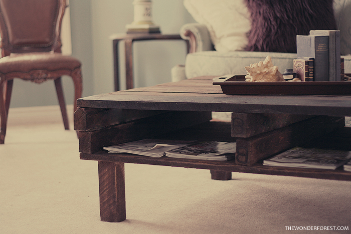 DIY Rustic Pallet Coffee Table