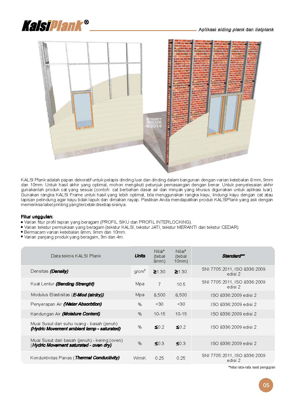 Brosur dan Spesifikasi KalsiPlank 9 - Cedar & Kalsiplank 