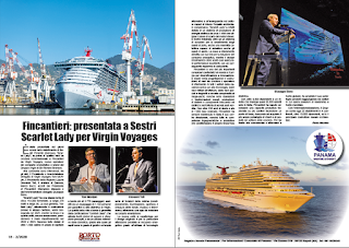 FEBBRAIO 2020 PAG. 18 - Fincantieri: presentata a Sestri Scarlet Lady per Virgin Voyages