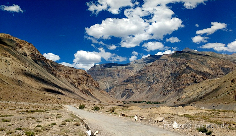 View on route from Tabo