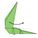 Origami Kadal Hijau