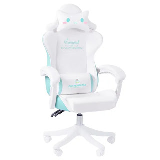 Chaise d'ordinateur de la série Macaron, pivotante, relevable, avec ancre, pour jeu en direct, pour fille, rose mignon, Promotion, nouvelle collection 2021