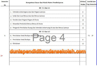 Prota, Promes dan Kalender Pendidikan IPS Kelas IX/ 9 SMP/ MTs Kurikulum 2013 Revisi 2018