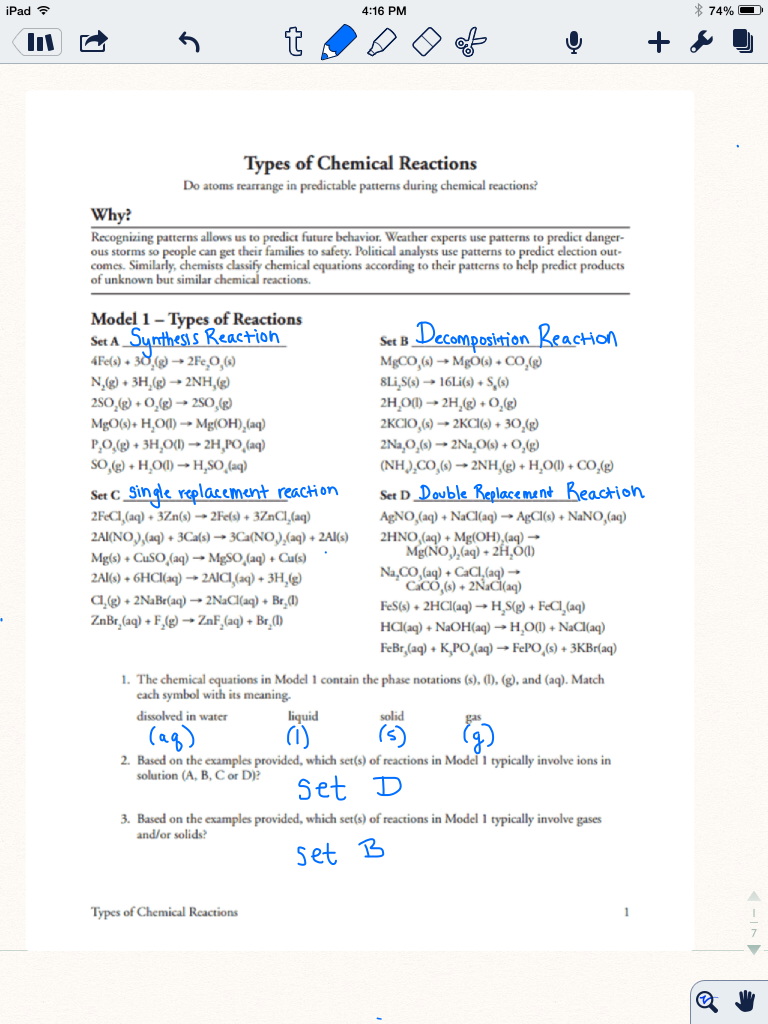 Pogil Activities For High School Chemistry Worksheets ...