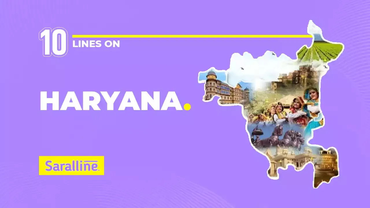 10 Lines on Haryana in English | 10 Sentences about Haryana in English