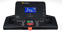 LifeSpan TR1200i's console with 7" LCD screen, 21 programs, 15 incline levels, 0.5-11 mph speed range, USB port, media shelf, audio speakers