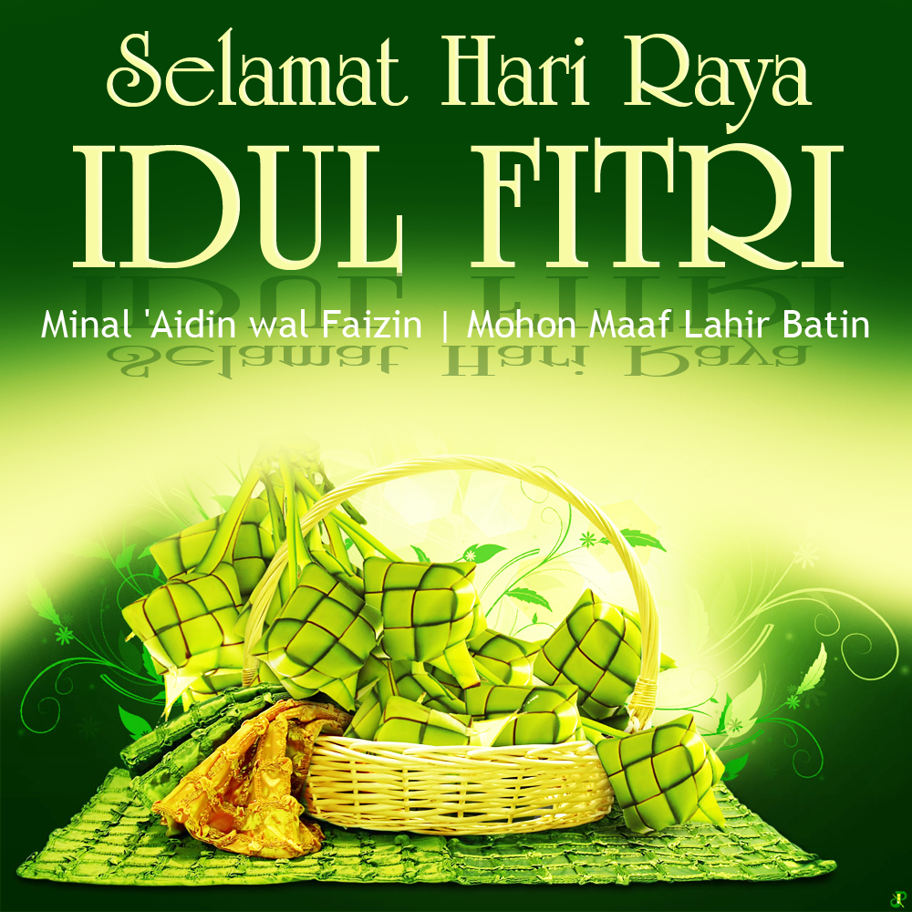 Gambar Kata2 Selamat Idul Fitri / Eid Mubarak 2017 