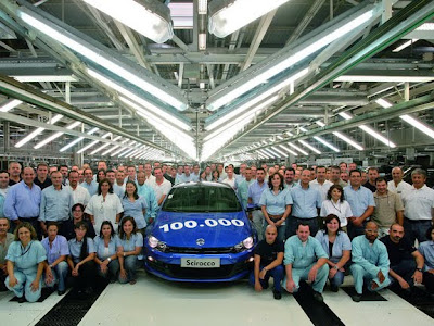 Volkswagen built 100,000 copies of the new generation Scirocco
