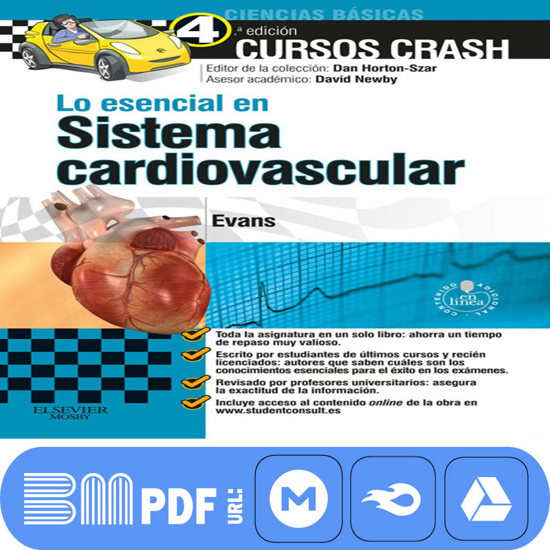 Cursos Crash Lo esencial en Sistema cardiovascular 4ta edición PDF