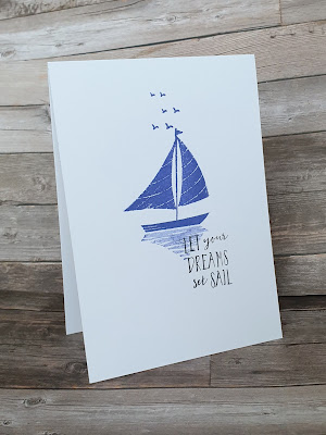 Lets set sail stampin up orchid oasis simple stamping easy card making