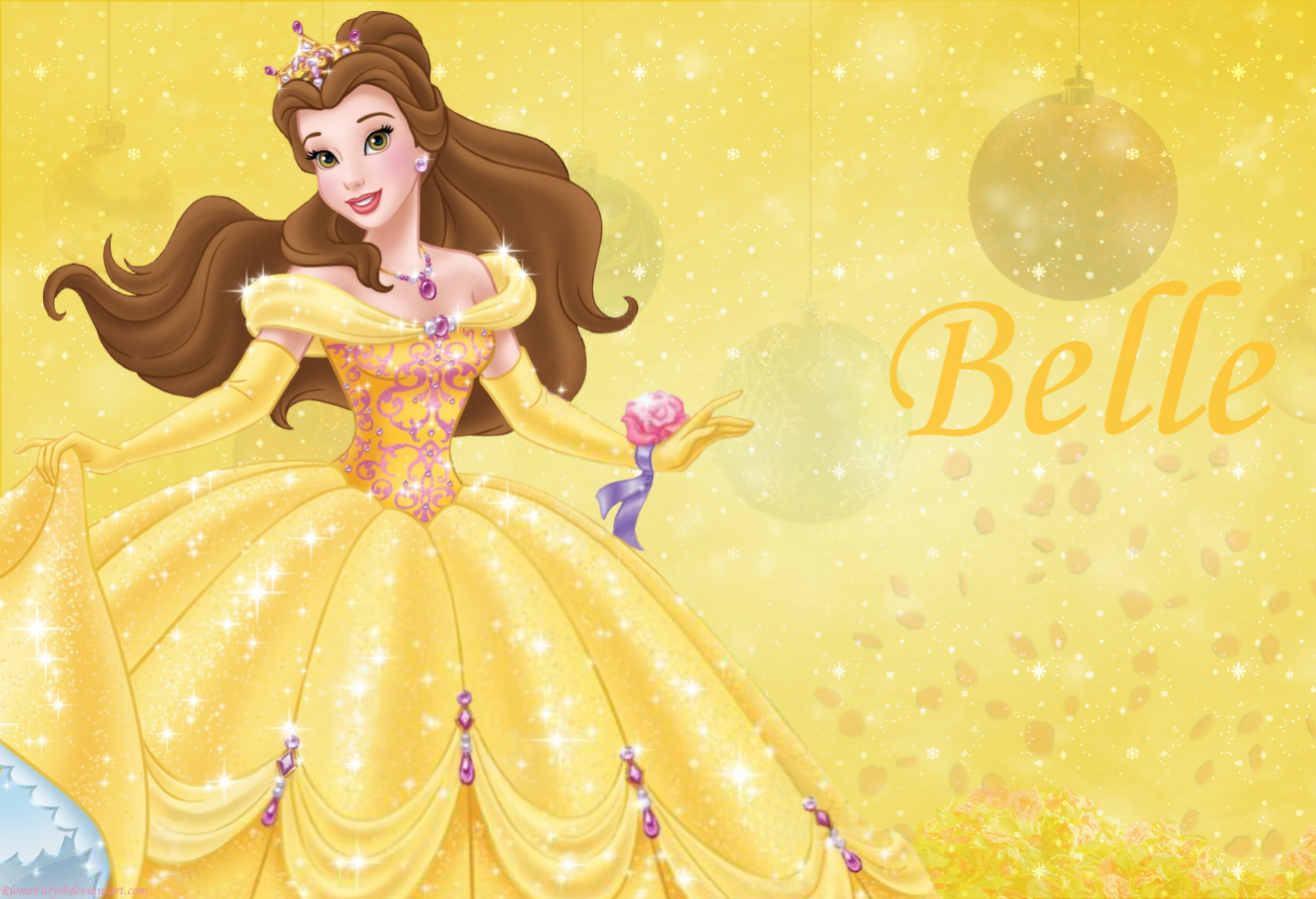 Disney Princess Belle Character Wallpaper