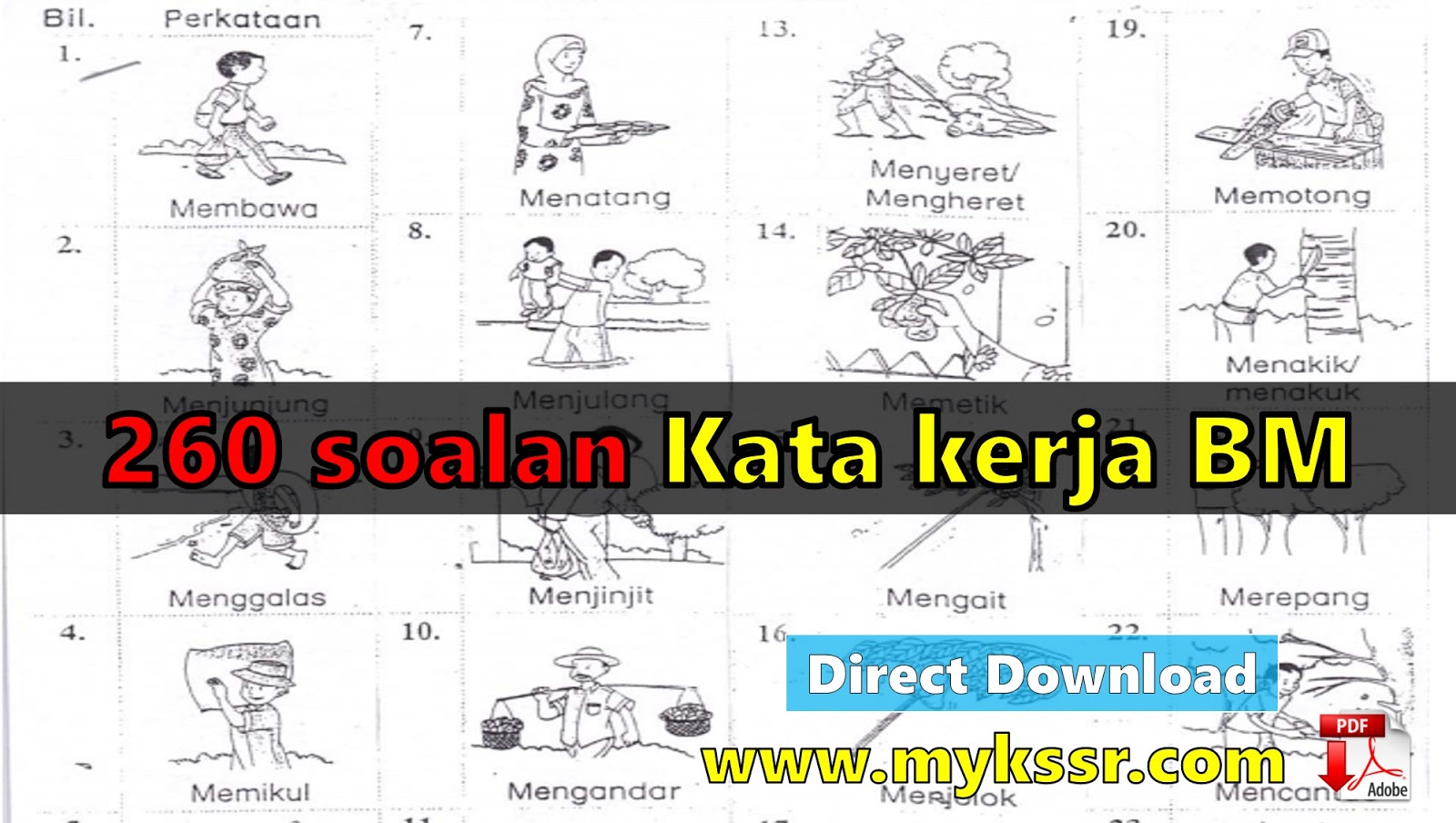 Download 260 soalan Kata kerja BM - Mykssr.com