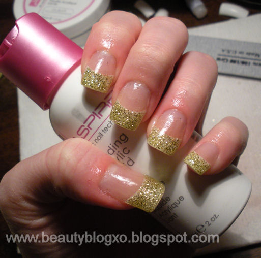 acrylic tips Drop Home for diy  nails Acrylic Gold  Gorgeous: DIY: Glitter At  Dead, Nails