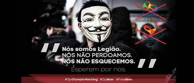 Anonymous inicia a #OpOlympicHacking e ataca sites relacionados a olimpíadas.