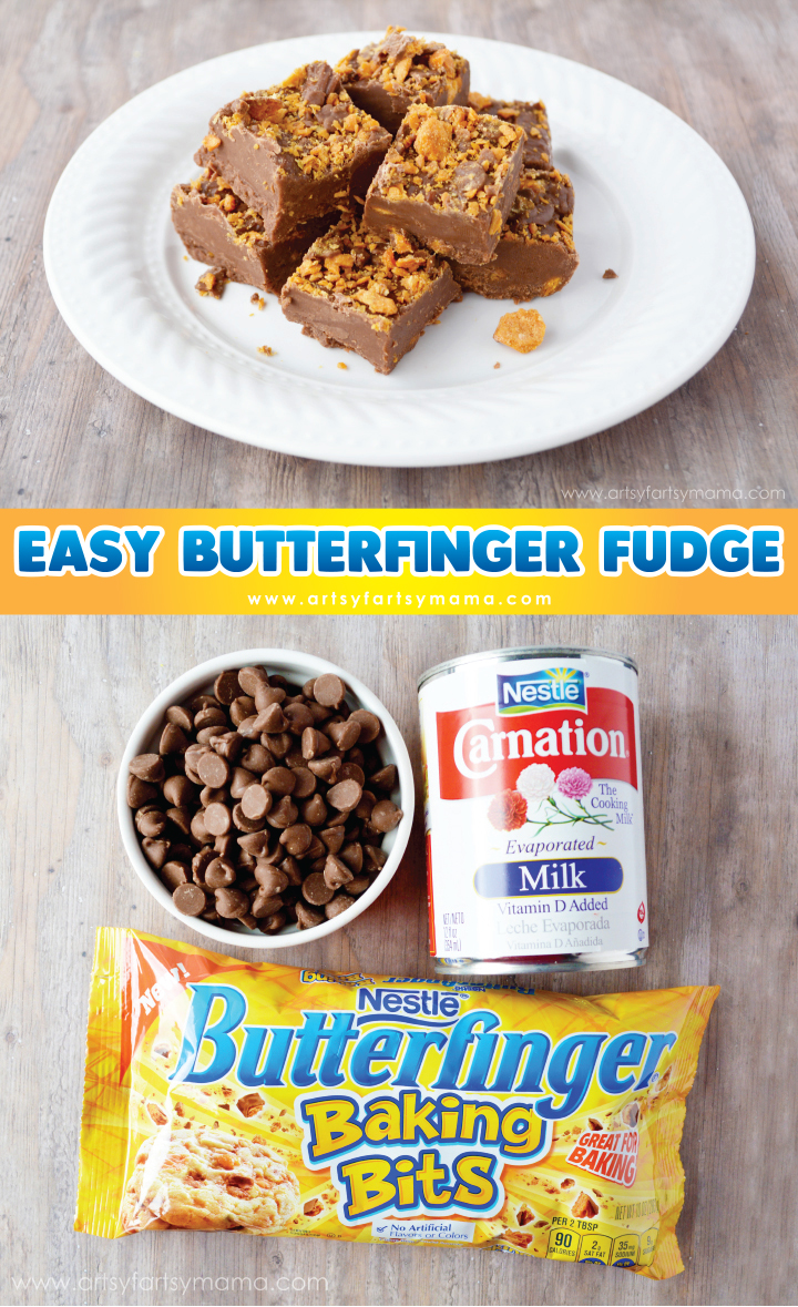 Easy Butterfinger Fudge