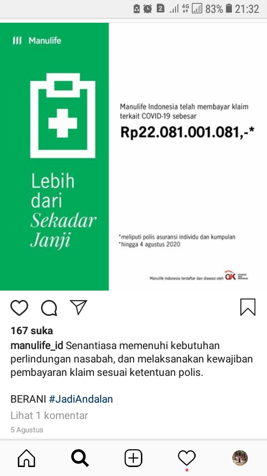 Ingat Proteksi, Ingat Manulife