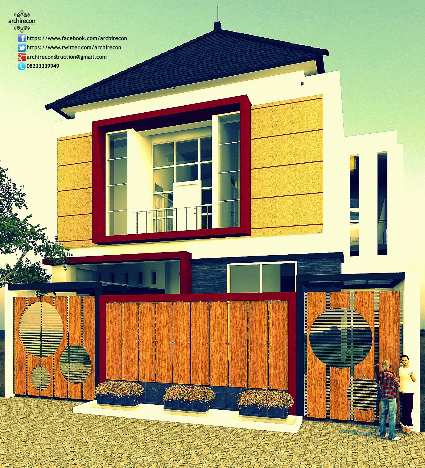 Jasa Desain Rumah 2 Lantai 082333339949 Archirecon