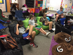 Flexible seating high school classroom