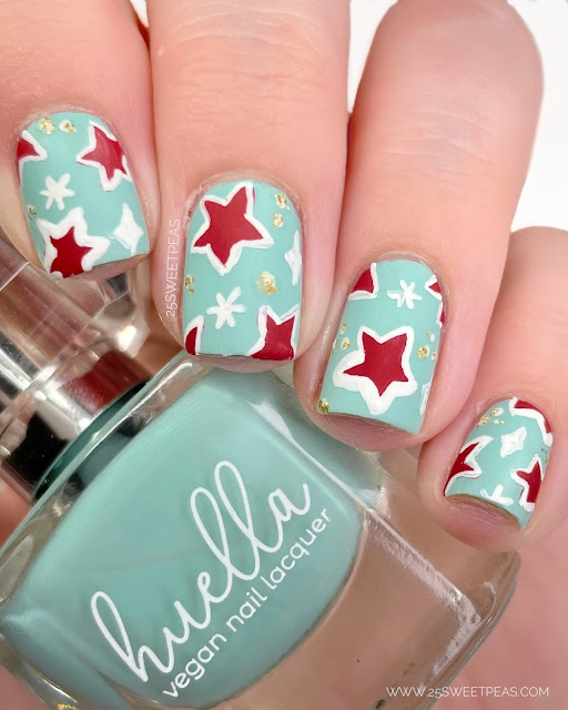 Christmas Star Nail Art 25 Sweetpeas