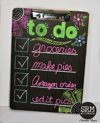 diy chalkboard clipboard - SRM Stickers