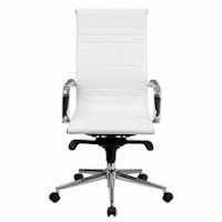 White Leather Office Chair