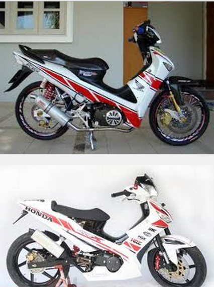  Modifikasi  motor  supra  x 125 terbaru tahun 2006 cw phantom 