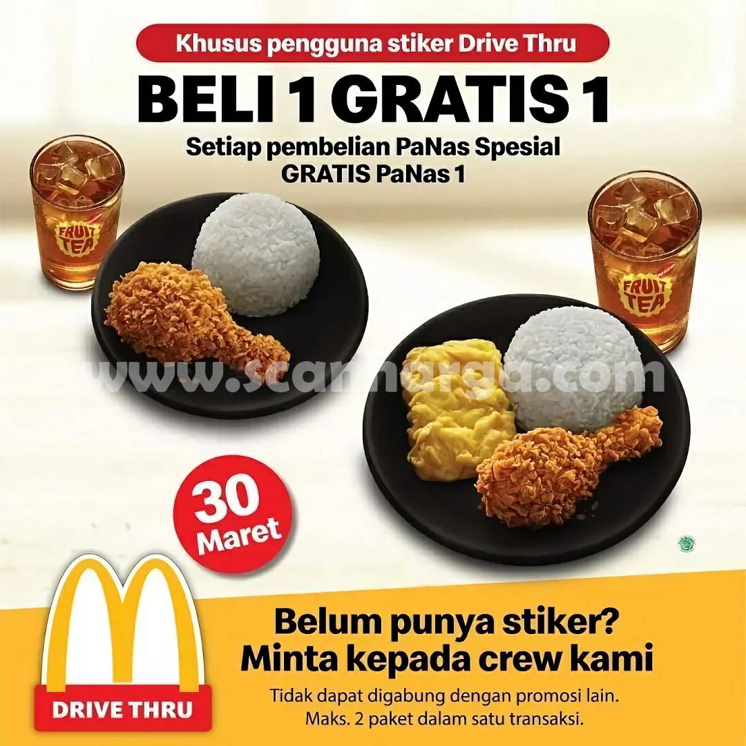 Promo McDonalds Terbaru BELI 1 GRATIS 1