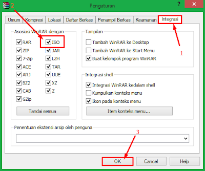 Cara mengaktifkan ISO di winrar