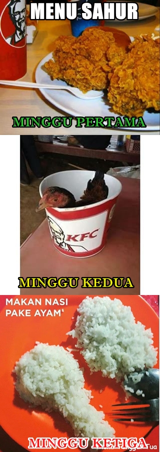 8 Meme Menu Sahur dan Berbuka Puasa Ini Menyentil Banget 