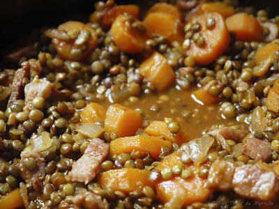 Ragoût de lentilles au coulis de tomates (voir la recette)