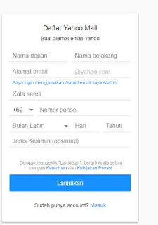 daftar email baru