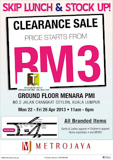 Metrojaya Clearance Sale 2013