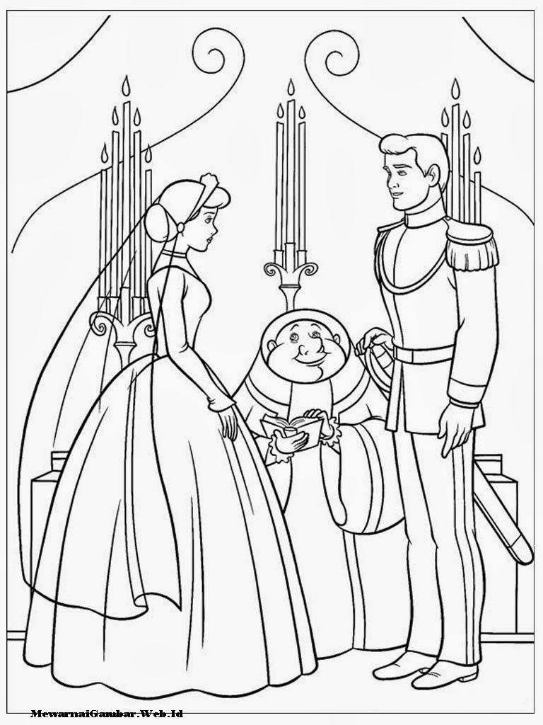  Mewarnai  Gambar  Cinderella  Mewarnai  Gambar 