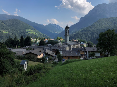 The village of Vilminore in Val di Scalve.