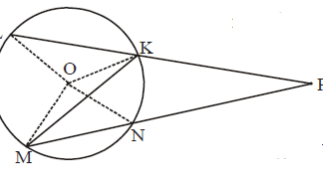 Sudut Antara Dua Tali Busur yang Berpotongan Di Luar Lingkaran