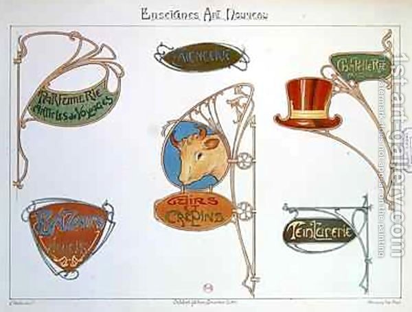 Another reason I like art nouveau is for it's lack of perfect or literal 
