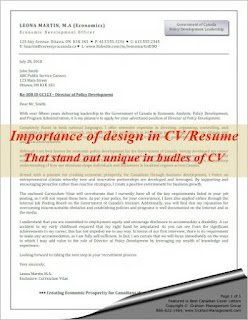 importance of cv design