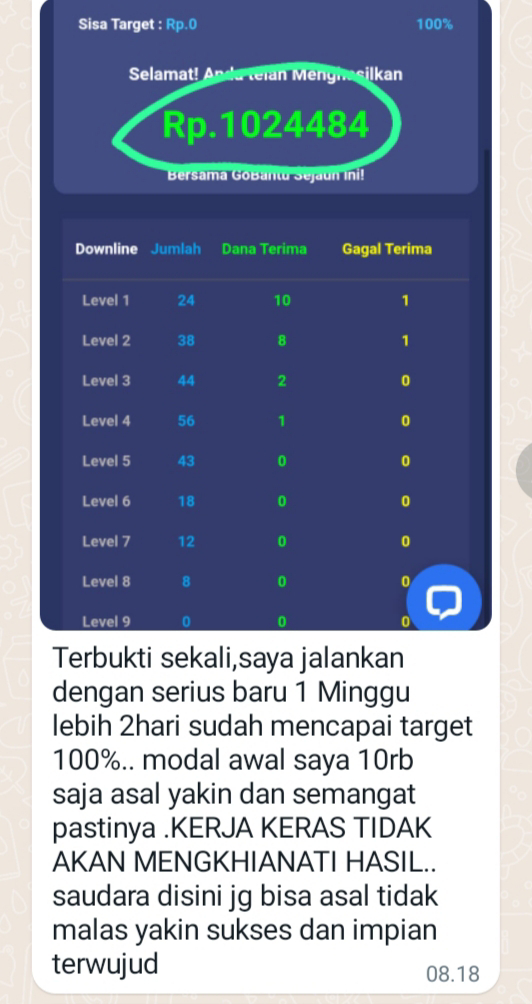 Go Bantu Aplikasi Penghasil Uang Modal 10ribu doang Apakah membayar