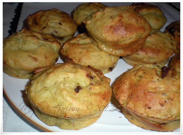 Muffin con broccolo romano e alici 