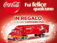 Logo Coca-Cola ti regala l'originale camioncino