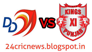 Today match in ipl between dd vs KXIP in delhi