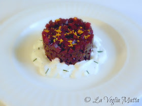 Tartara di barbabietola al balsamico