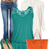 Jeans, Orange Bag, Shoes, Dress...