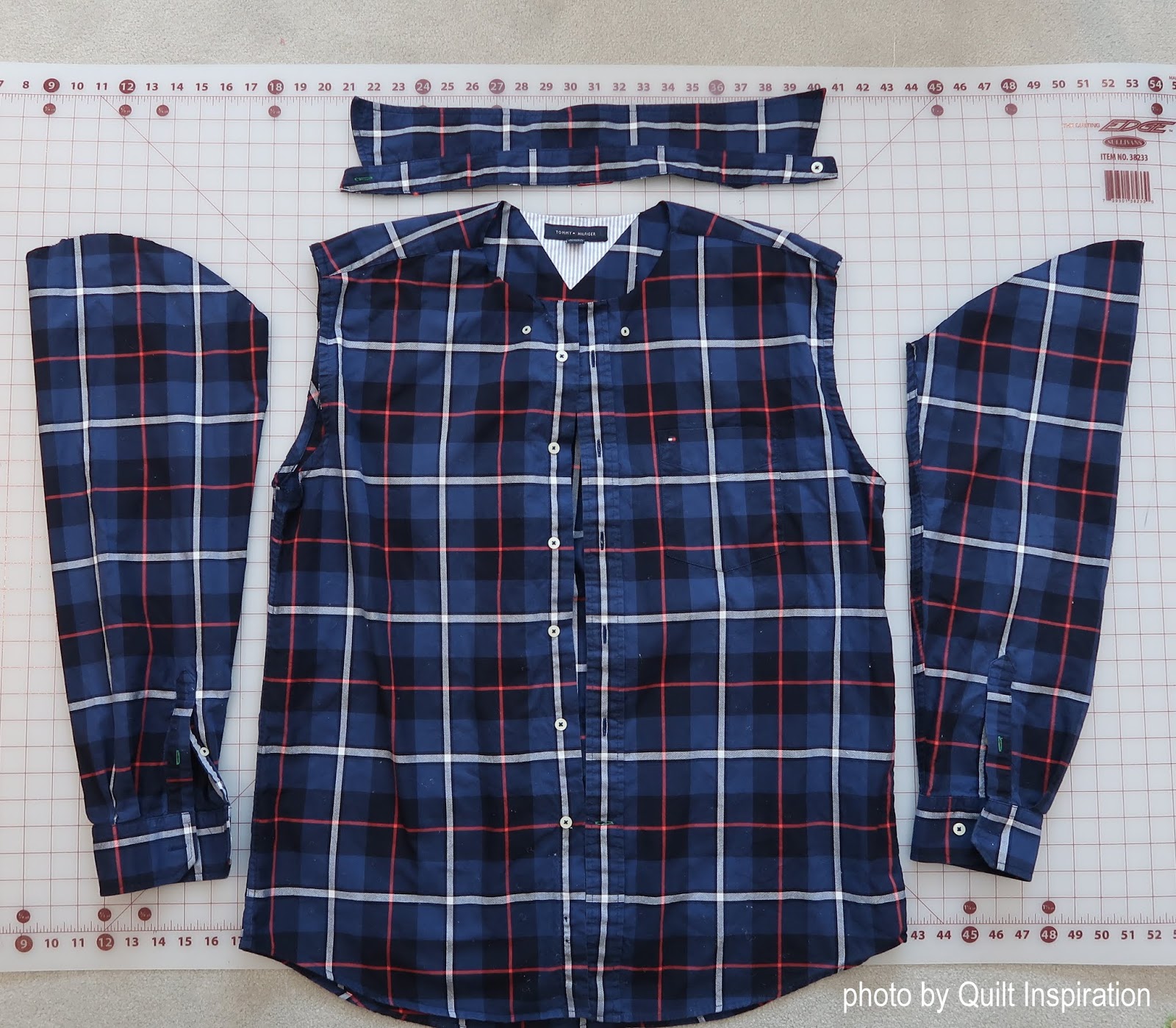 Quilt Inspiration: Checks and Plaids Quilt from 6 Shirts : A