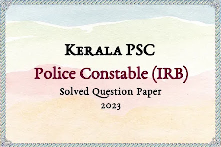 Kerala PSC Police Constable Answer Key | 03/05/2023