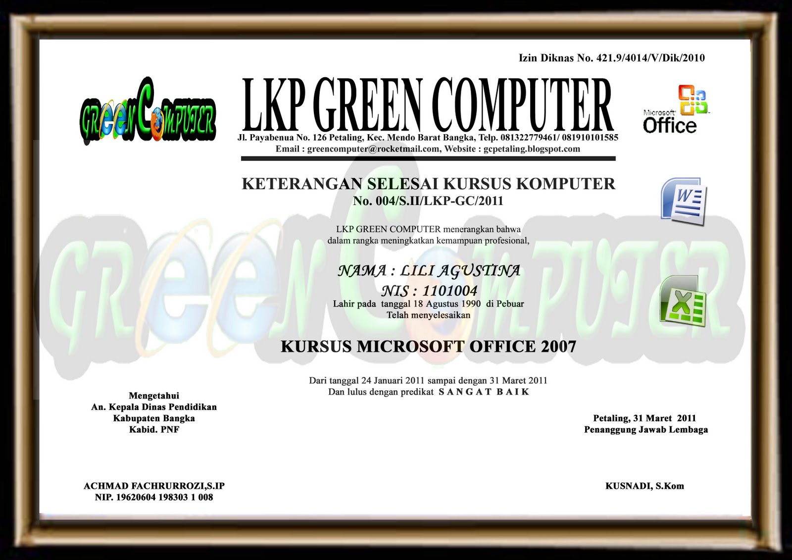 LKP GREEN COMPUTER: Galery